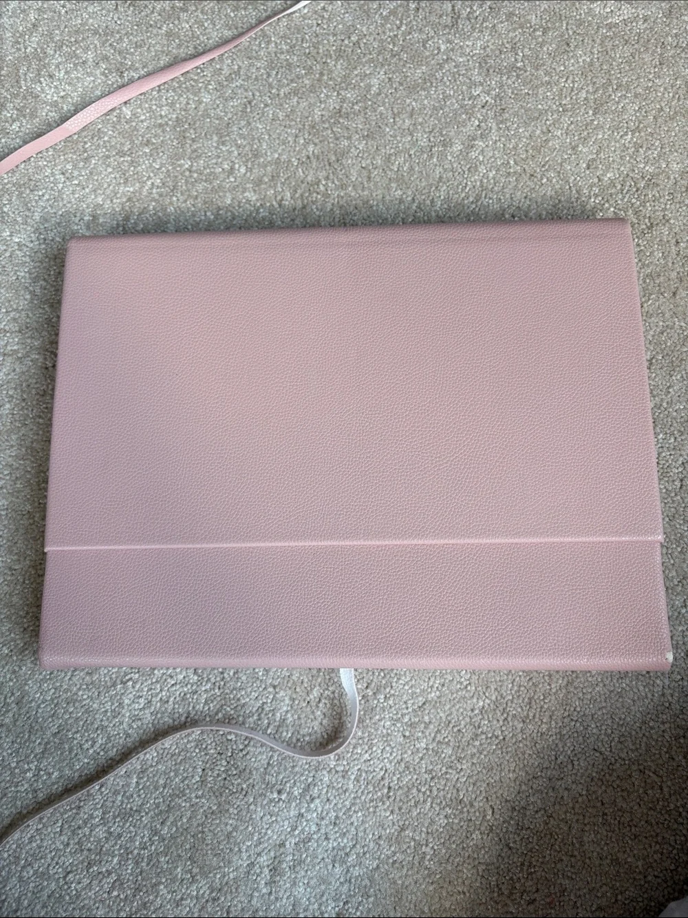 Blush Pink Tie-Closure Accordion Folder
